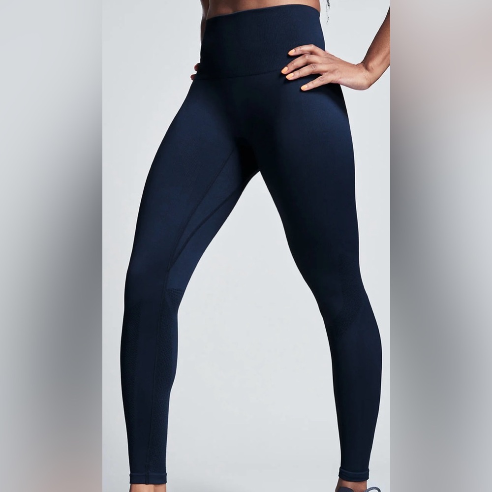 Navy High-Waist Seamless Leggings